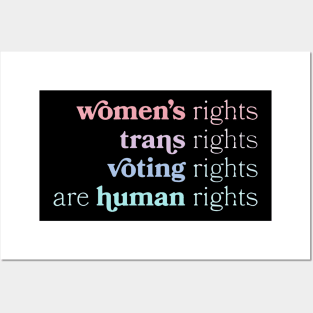 Women's Rights Trans Rights Voting Rights Are Human Rights Posters and Art